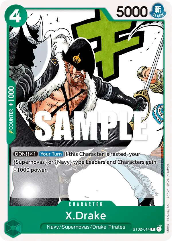 X.Drake, Starter Deck 2 Worst Generation ST02-014