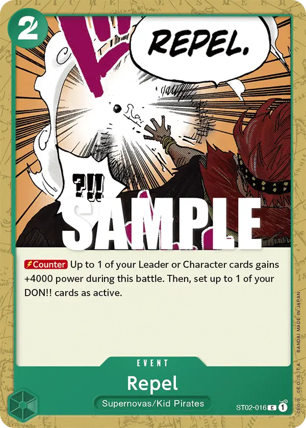 Repel, Starter Deck 2 Worst Generation ST02-016