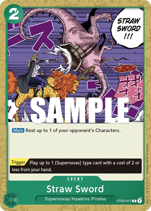Straw Sword, Starter Deck 2 Worst Generation ST02-017