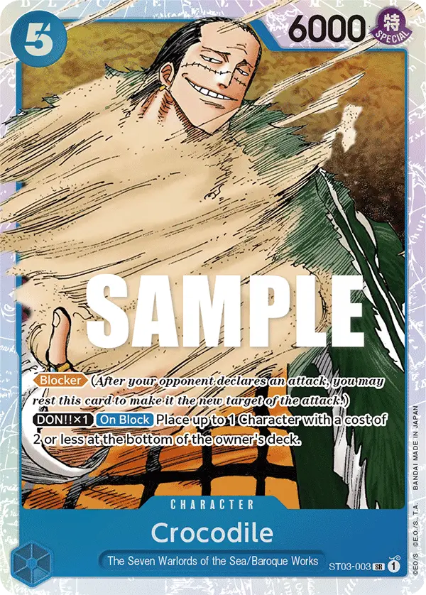 Crocodile, Starter Deck 3 The Seven Warlords of The Sea ST03-003
