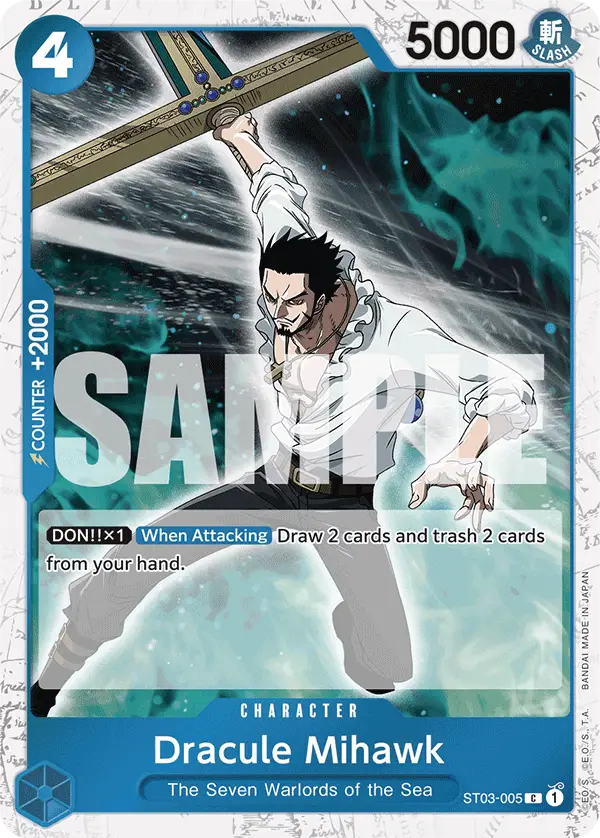 Dracule Mihawk (Jolly Roger Foil), Premium Booster -The Best- ST03-005