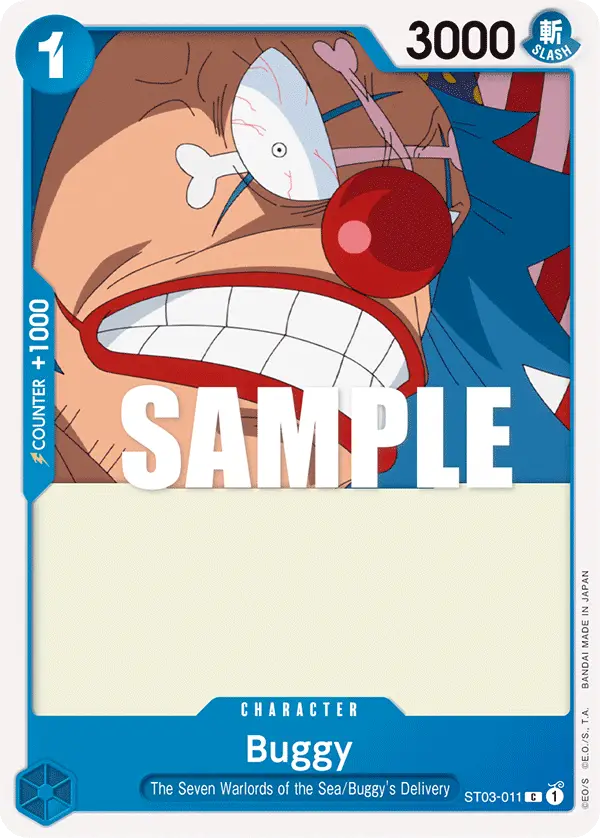 Buggy, Starter Deck 3 The Seven Warlords of The Sea ST03-011