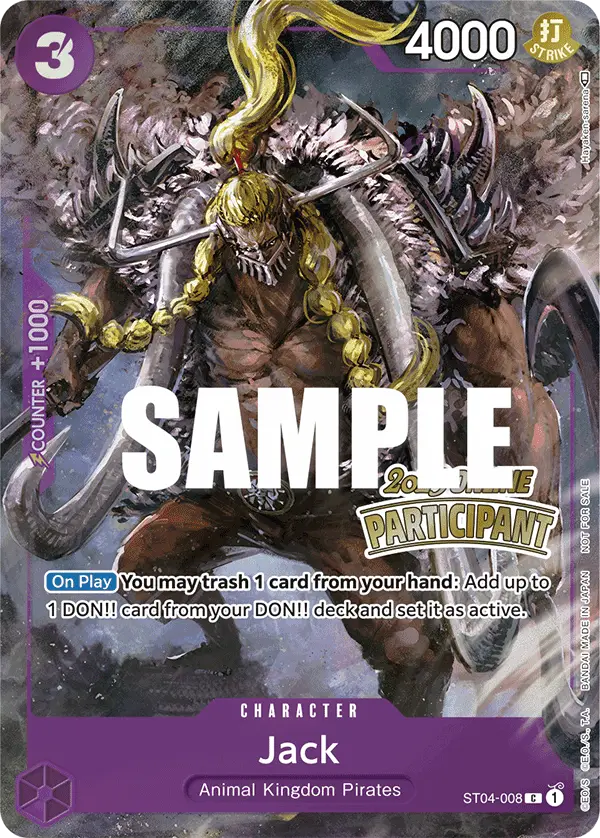 Jack (Offline Regional 2023 Winner), One Piece Promotion Cards ST04-008