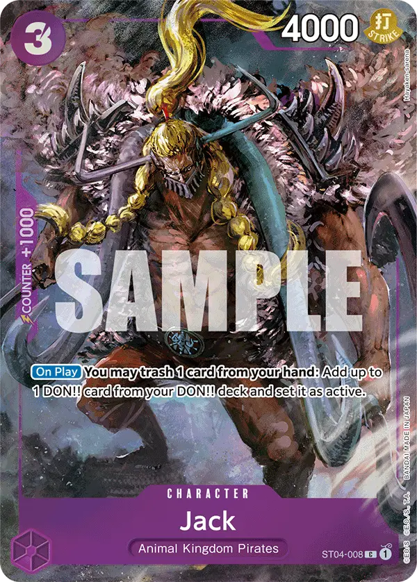 Jack (Premium Card Collection -BANDAI CARD GAMES Fest. 23-24 Edition-), One Piece Promotion Cards ST04-008