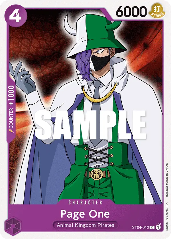 Page One, Starter Deck 4 Animal Kingdom Pirates ST04-012