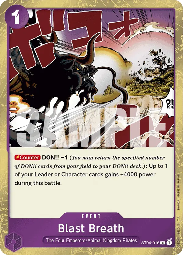 Blast Breath (Jolly Roger Foil), Premium Booster -The Best- ST04-016
