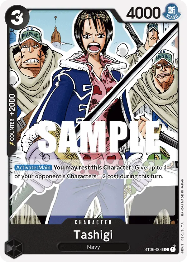 Tashigi, Starter Deck 6 Absolute Justice ST06-006