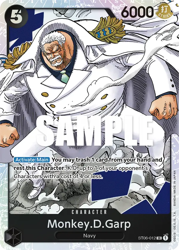Monkey.D.Garp, Starter Deck 6 Absolute Justice ST06-012