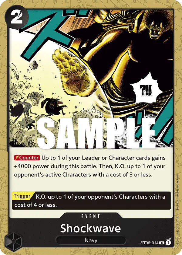 Shockwave, Starter Deck 6 Absolute Justice ST06-014