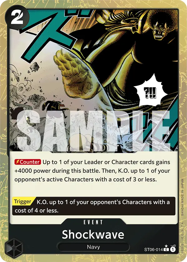Shockwave (Textured Foil), Premium Booster -The Best- ST06-014