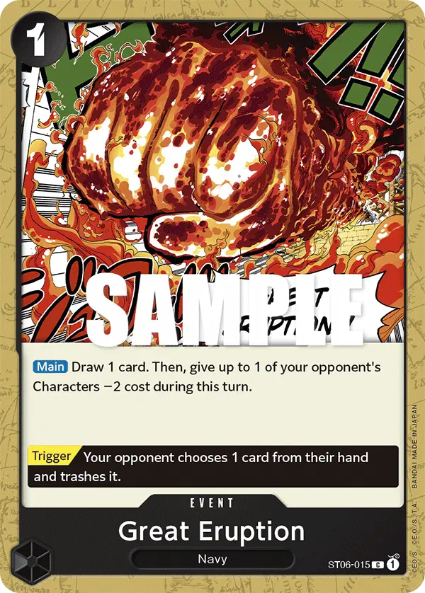 Great Eruption, Starter Deck 6 Absolute Justice ST06-015