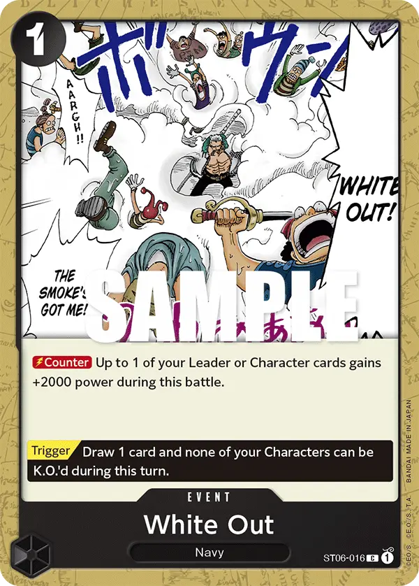 White Out, Starter Deck 6 Absolute Justice ST06-016