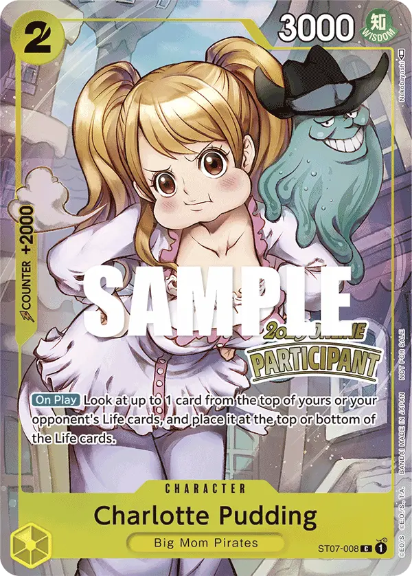 Charlotte Pudding (Offline Regional 2023 Participant), One Piece Promotion Cards ST07-008