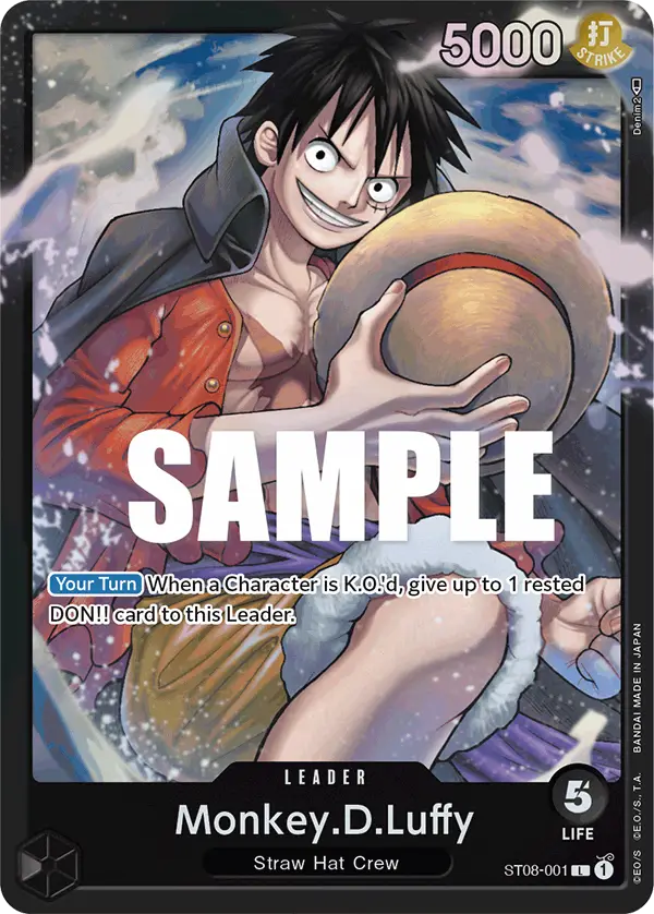 Monkey.D.Luffy, Starter Deck 8 Monkey.D.Luffy ST08-001
