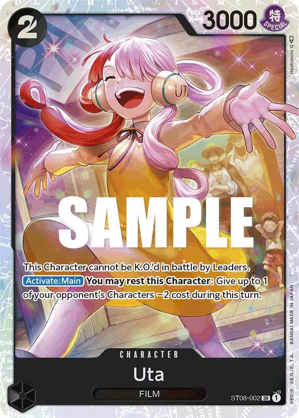 Uta, Starter Deck 8 Monkey.D.Luffy ST08-002