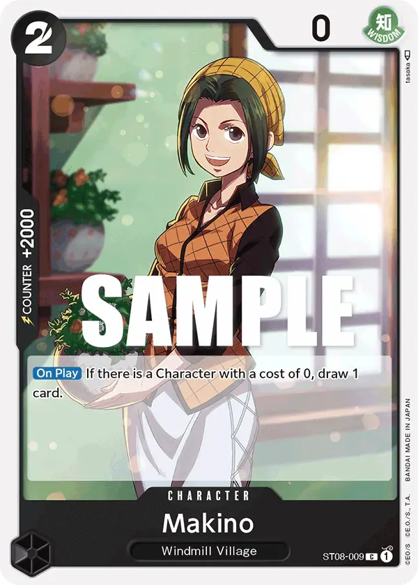 Makino, Starter Deck 8 Monkey.D.Luffy ST08-009