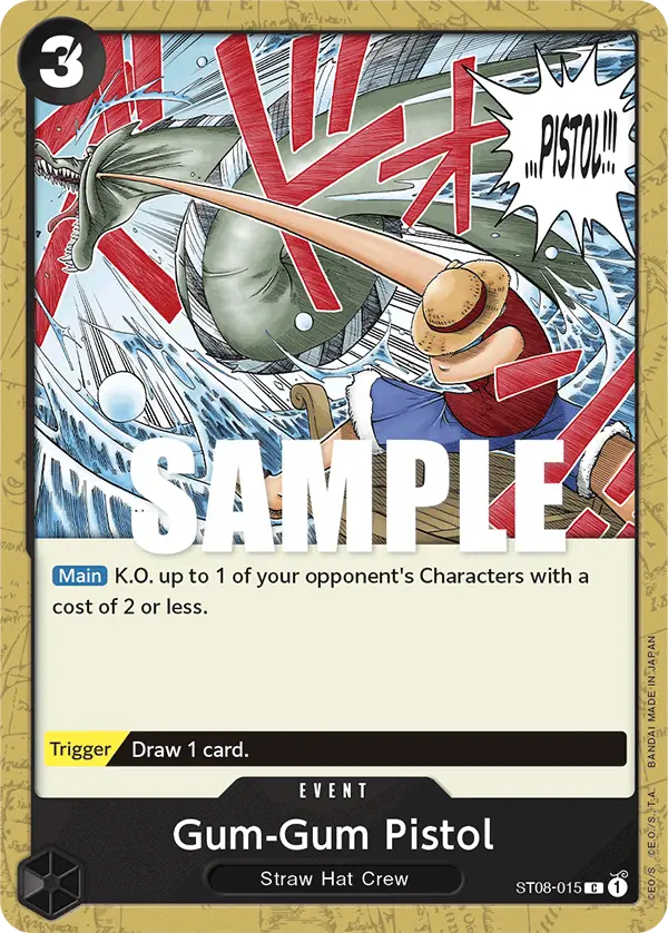 Gum-Gum Pistol, Starter Deck 8 Monkey.D.Luffy ST08-015