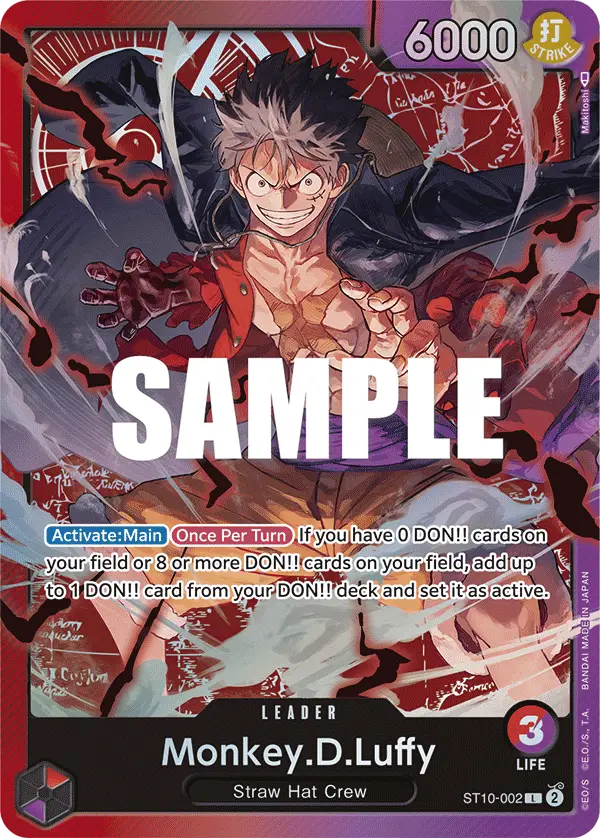 Monkey.D.Luffy, Ultra Deck The Three Captains ST10-002