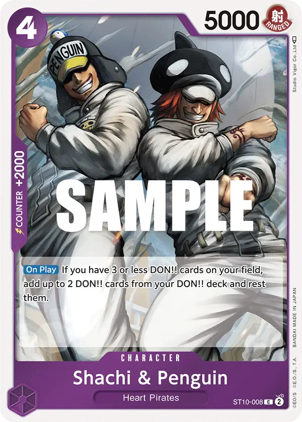 Shachi & Penguin, Ultra Deck The Three Captains ST10-008
