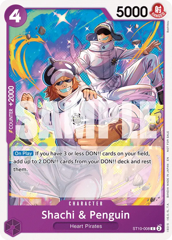 Shachi & Penguin (Tournament Pack 2025 Vol. 4), One Piece Promotion Cards ST10-008