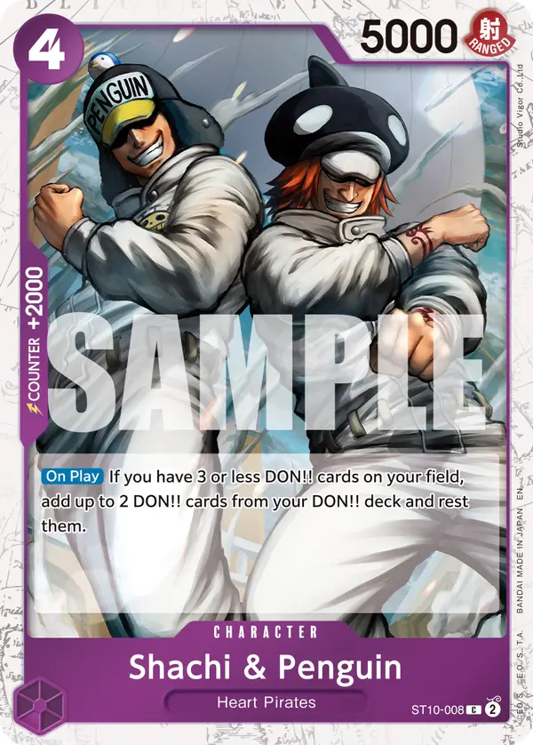 Shachi & Penguin (Pirate Foil), Premium Booster -The Best- Vol. 2 ST10-008