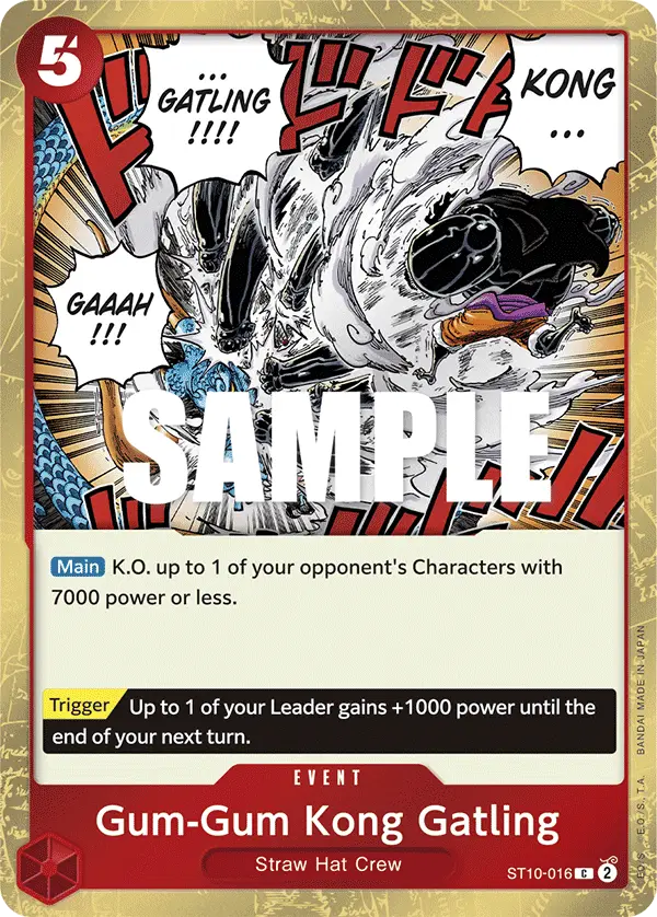Gum-Gum Kong Gatling, Ultra Deck The Three Captains ST10-016