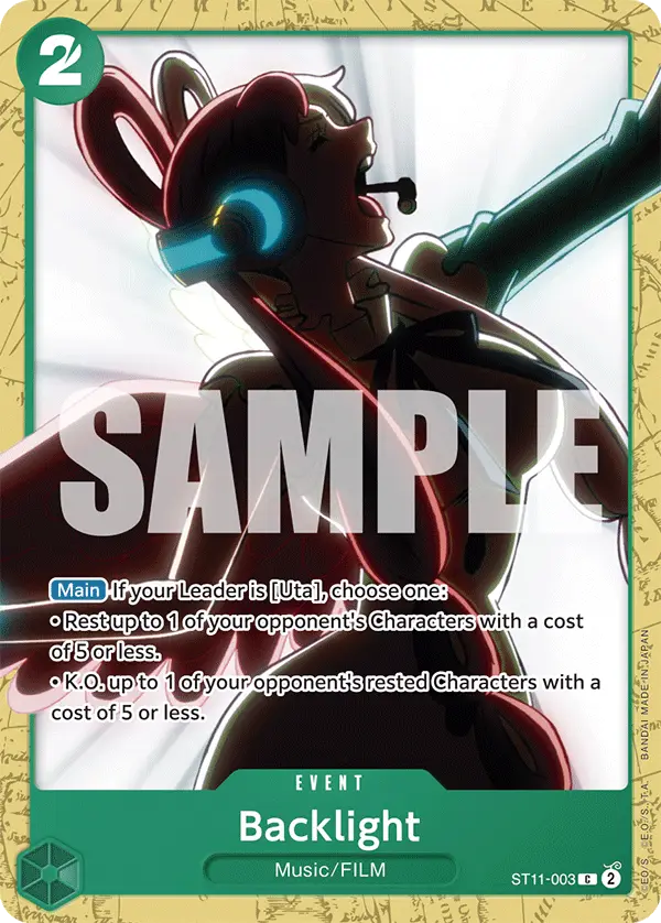 Backlight, Starter Deck 16 GREEN Uta ST11-003