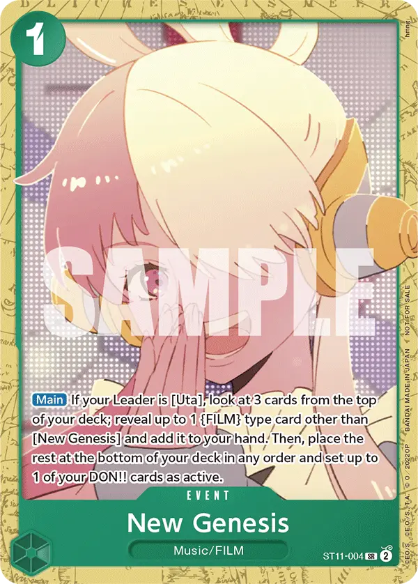 New Genesis (Starter Deck 11: Uta Deck Battle), One Piece Promotion Cards ST11-004