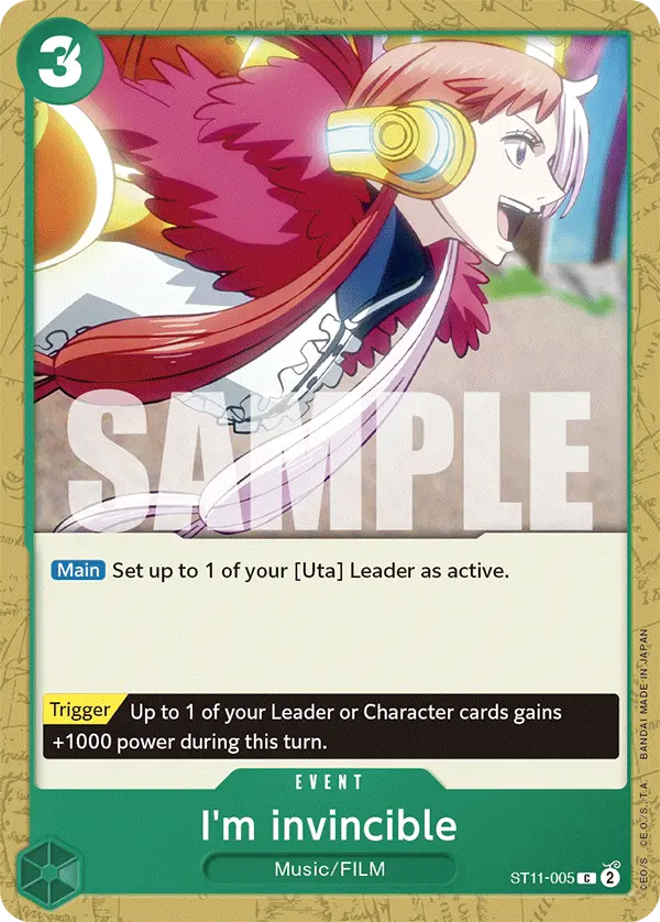 I'm invincible, Starter Deck 11 Uta ST11-005