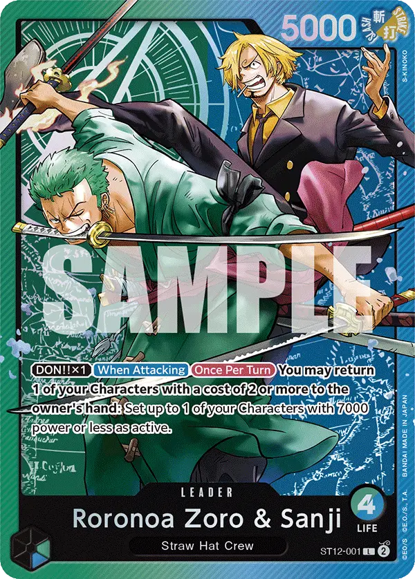 Roronoa Zoro & Sanji, Starter Deck 12 Zoro and Sanji ST12-001