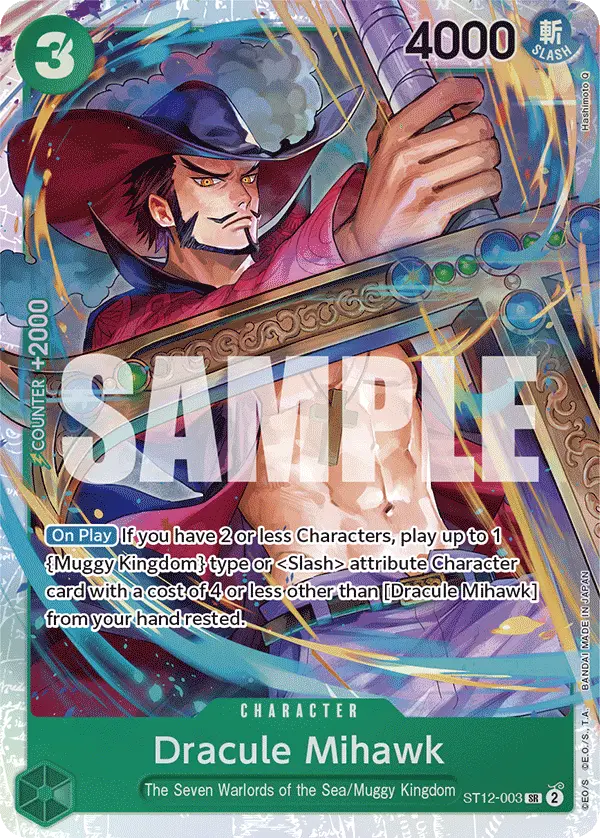 Dracule Mihawk, Starter Deck 12 Zoro and Sanji ST12-003