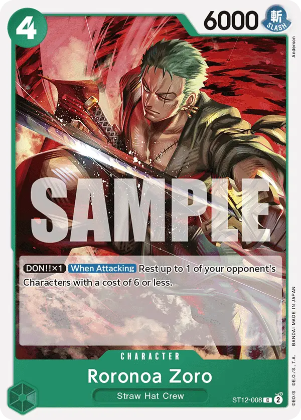 Roronoa Zoro, Starter Deck 12 Zoro and Sanji ST12-008
