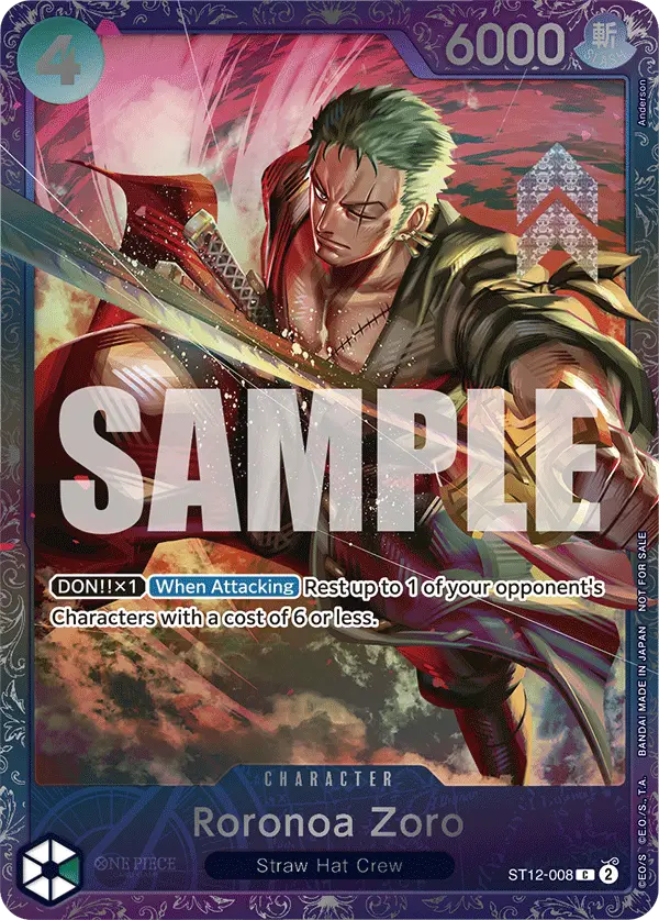 Roronoa Zoro (Treasure Cup 2024), One Piece Promotion Cards ST12-008