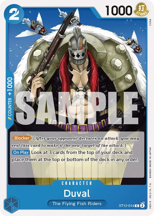Duval, Starter Deck 12 Zoro and Sanji ST12-014