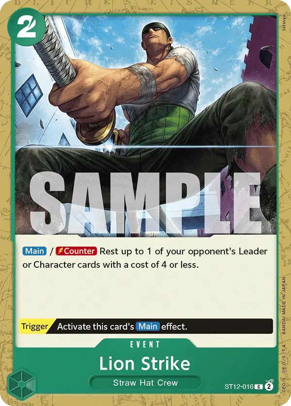 Lion Strike, Starter Deck 12 Zoro and Sanji ST12-016