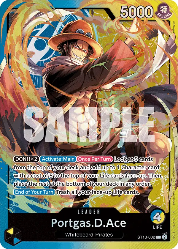 Portgas.D.Ace, Ultra Deck The Three Brothers ST13-002