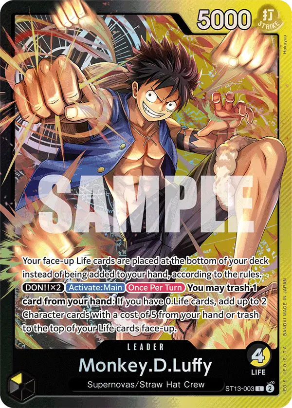 Monkey.D.Luffy, Ultra Deck The Three Brothers ST13-003
