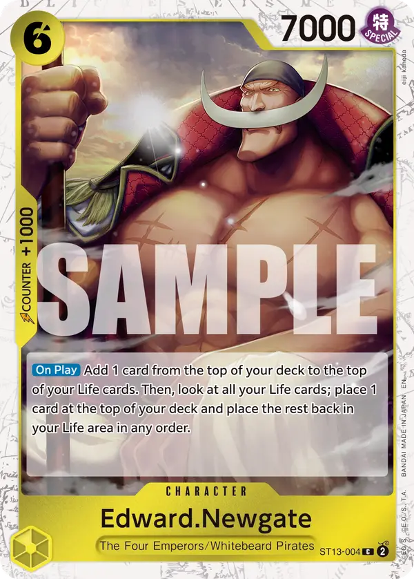 Edward.Newgate (Pirate Foil), Premium Booster -The Best- Vol. 2 ST13-004