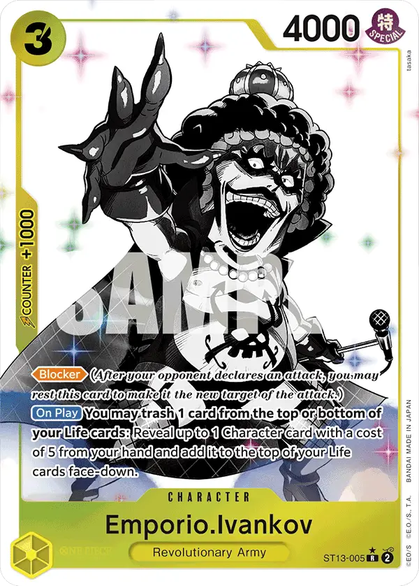 Emporio.Ivankov (Alt Art), Ultra Deck The Three Brothers ST13-005