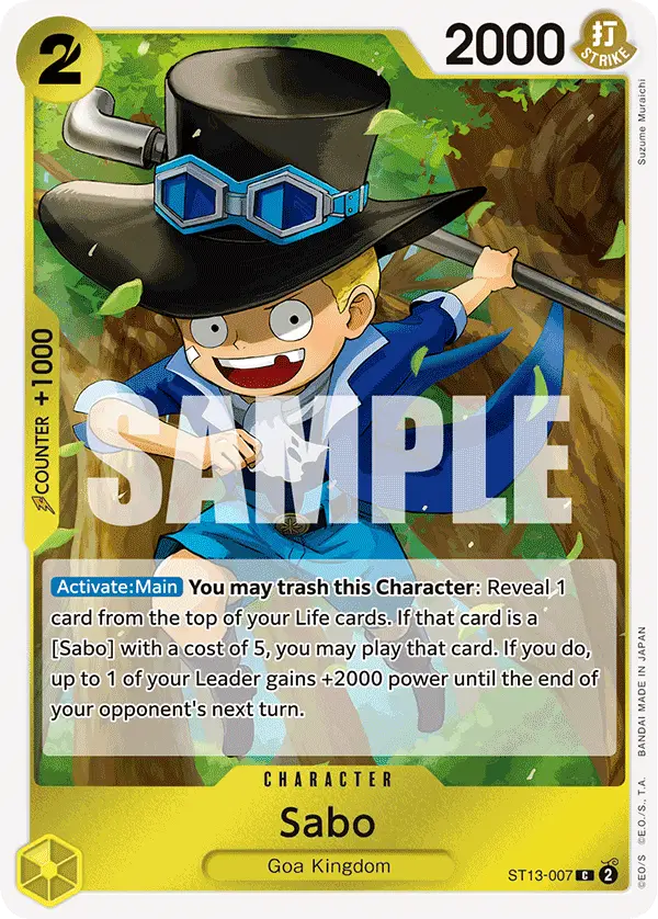 Sabo, Ultra Deck The Three Brothers ST13-007