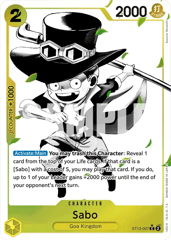 Sabo (Alt Art), Ultra Deck The Three Brothers ST13-007