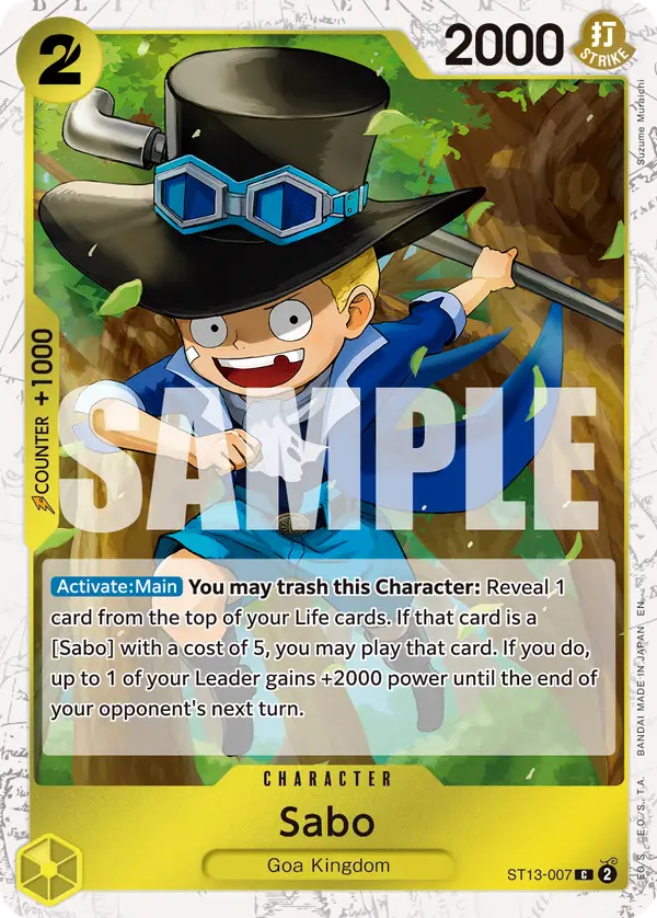 Sabo (Pirate Foil), Premium Booster -The Best- Vol. 2 ST13-007