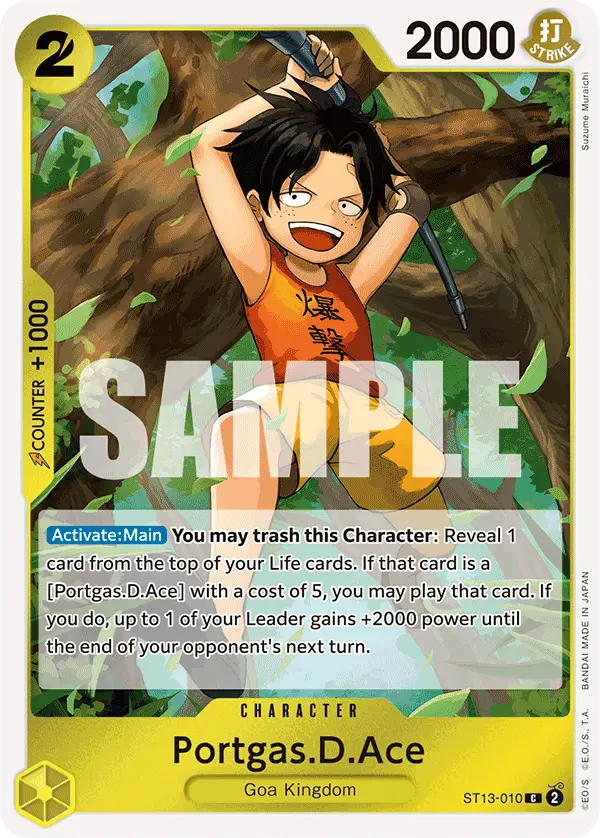 Portgas.D.Ace, Ultra Deck The Three Brothers ST13-010