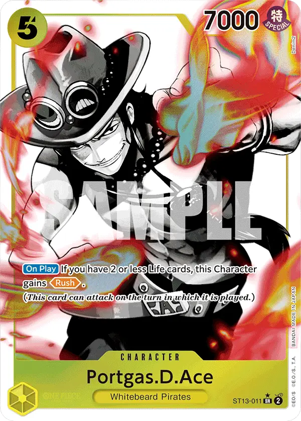 Portgas.D.Ace (Alt Art), Ultra Deck The Three Brothers ST13-011