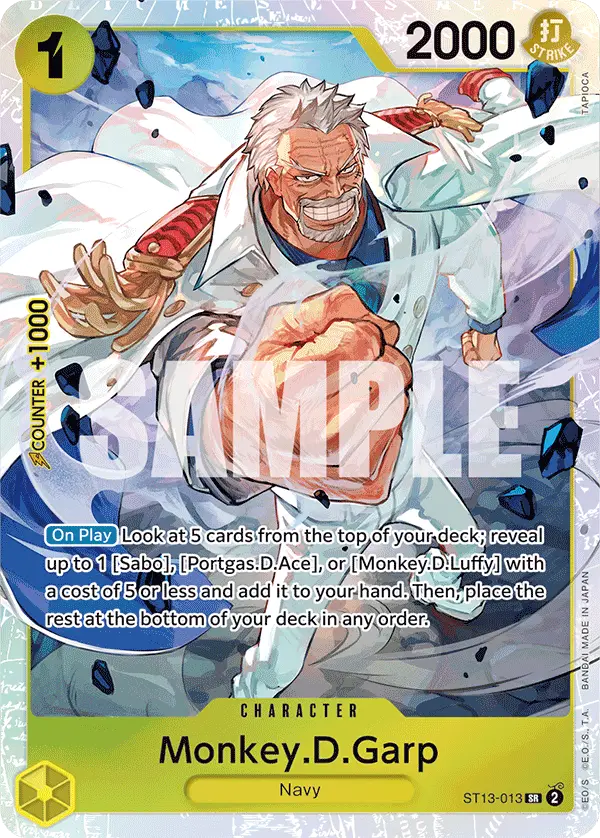 Monkey.D.Garp, Ultra Deck The Three Brothers ST13-013