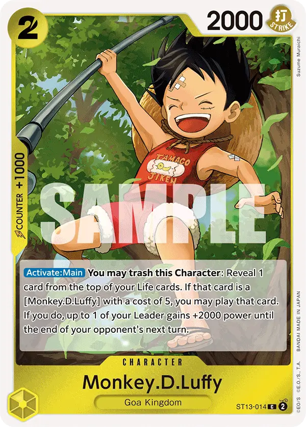 Monkey.D.Luffy, Ultra Deck The Three Brothers ST13-014