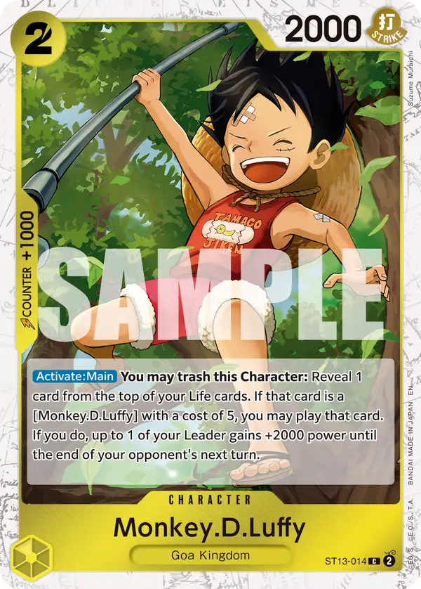 Monkey.D.Luffy (Pirate Foil), Premium Booster -The Best- Vol. 2 ST13-014