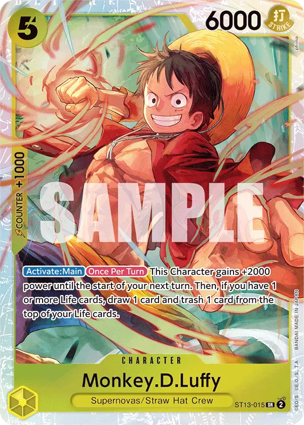 Monkey.D.Luffy, Ultra Deck The Three Brothers ST13-015