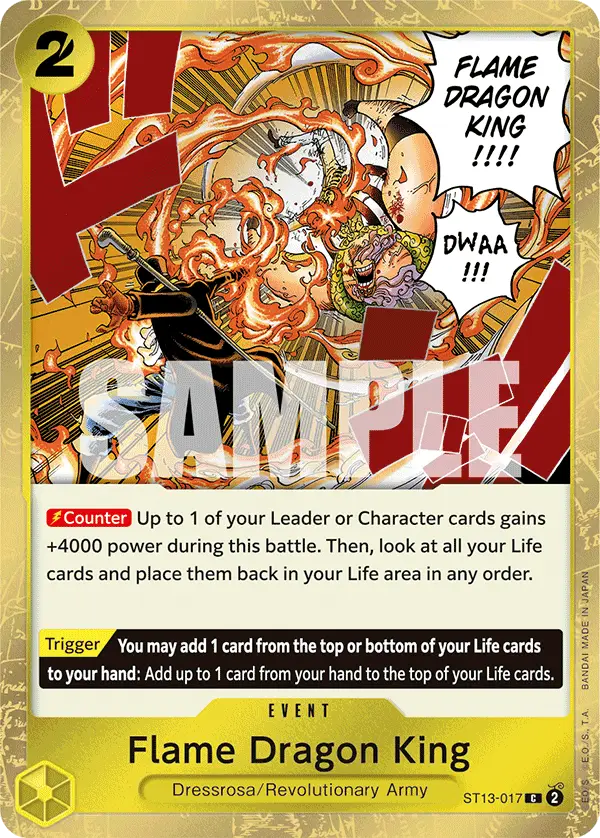 Flame Dragon King, Ultra Deck The Three Brothers ST13-017