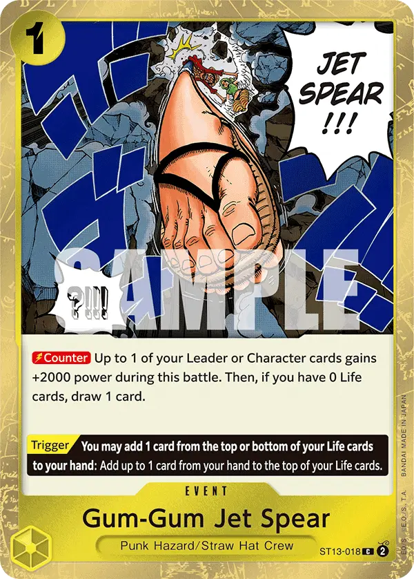 Gum-Gum Jet Spear, Ultra Deck The Three Brothers ST13-018